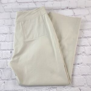 Eileen Fischer Women's 8 Organic Cotton Twill Cropped Pants Khaki Tan